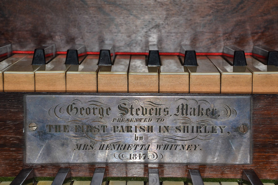 Stevens Tracker Organ The Shirley Meeting House